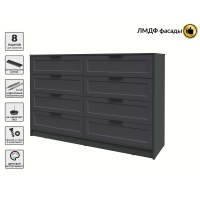 Kомод Тренд КТ-К157 (Антрацит ЛДСП/ Пепел ЛМДФ) Ш1565 В1020 Г451